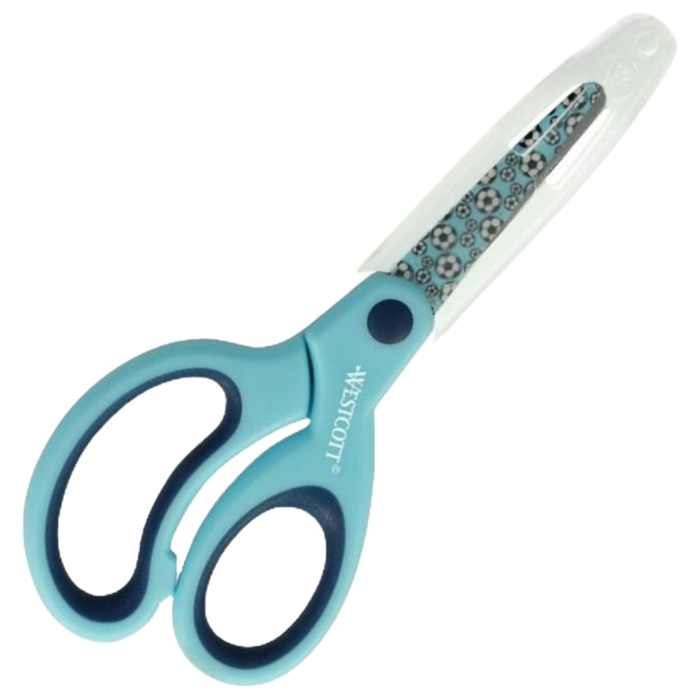 ΨΑΛΙΔΙ WESTCOTT ΣΧΟΛΙΚΟ 13CM SPORTY (+ΠΡΟΣΤΑΤΕΥΤΙΚΗ ΘΗΚΗ/ ΜΠΛΕ) E-21561