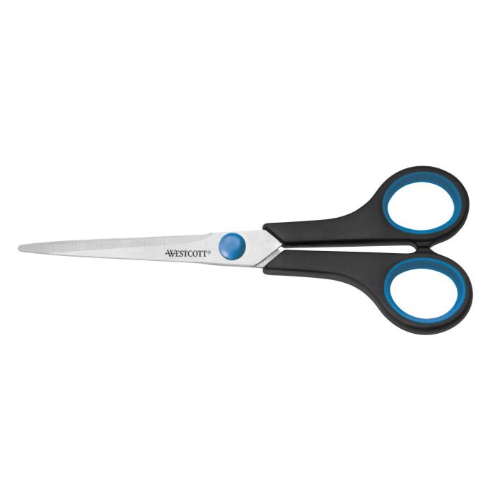 ΨΑΛΙΔΙ WESTCOTT ΓΡΑΦΕΙΟΥ EASY GRIP 17.5CM ΑΝΟΞΕΙΔΩΤΟ BLISTER E-30271