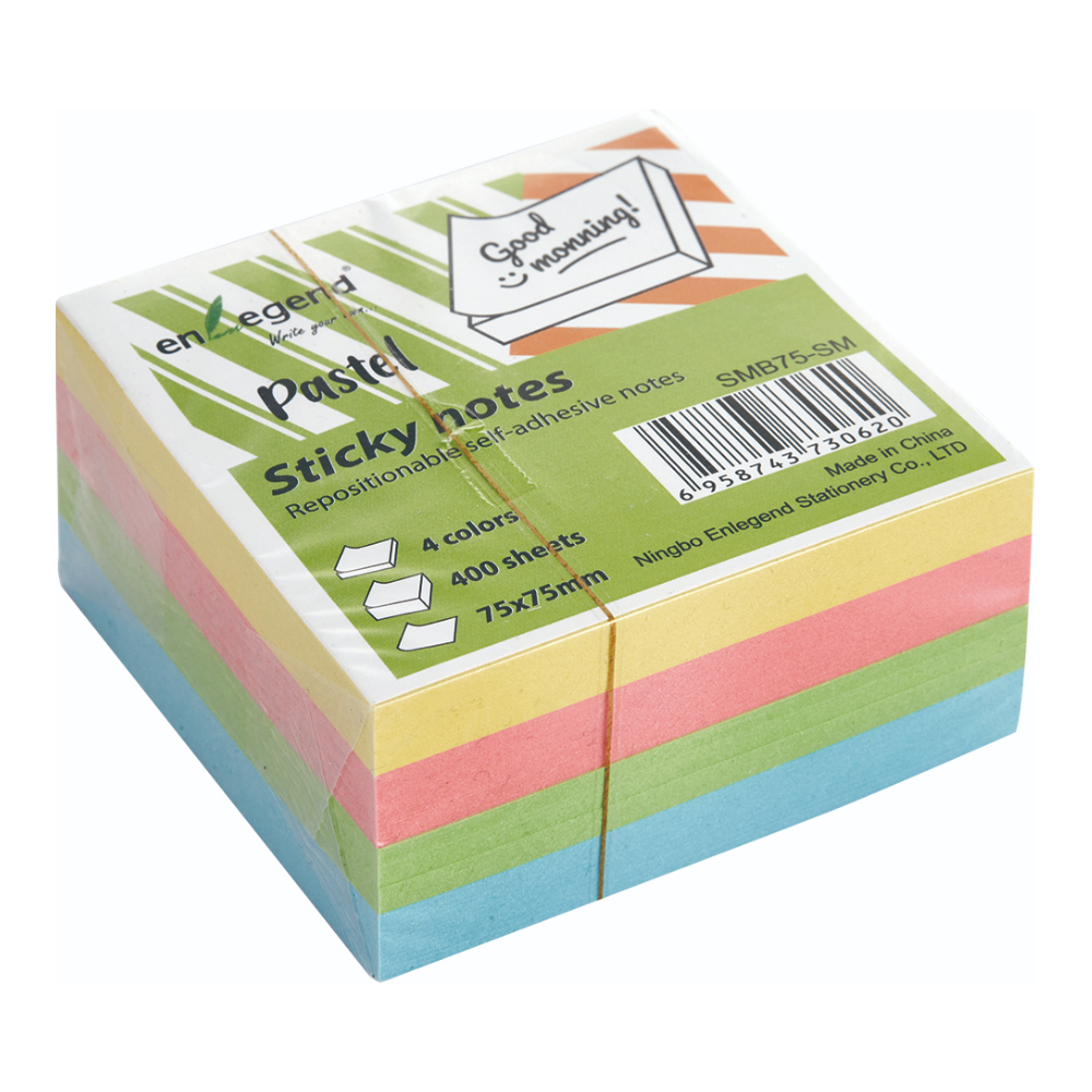 NOTES ENLEGEND ΚΥΒΟΣ 75X75 400Φ PASTEL ENL-SMB75-SM