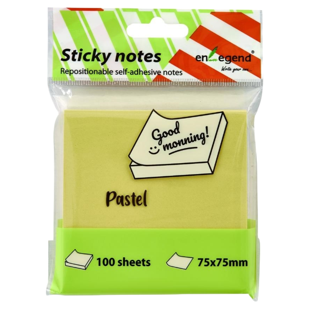 NOTES ENLEGEND ΚΥΒΟΣ 75X75 100Φ ΚΙΤΡΙΝΟ ENL-SN75-SY