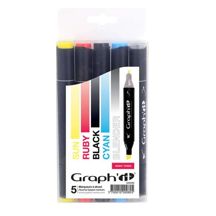 ΜΑΡΚΑΔΟΡΟΙ ΟΙΝΟΠΝΕΥΜΑΤΟΣ ΔΙΠΛΗ ΜΥΤΗ BASIC TONES (ΣΕΤ 5 ΤΕΜ) OZ GI00080