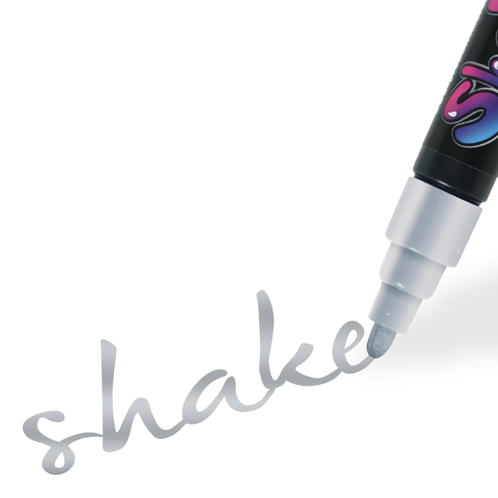 ΜΑΡΚΑΔΟΡΟΙ SHAKE MEDIUM SILVER (ΑΣΗΜΙ) (ΠΑΚ=6 ΤΕΜ) OZ GI30001