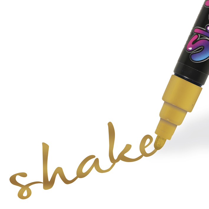 ΜΑΡΚΑΔΟΡΟΙ SHAKE MEDIUM GOLD (ΧΡΥΣΟ) (ΠΑΚ=6 ΤΕΜ) OZ GI30002