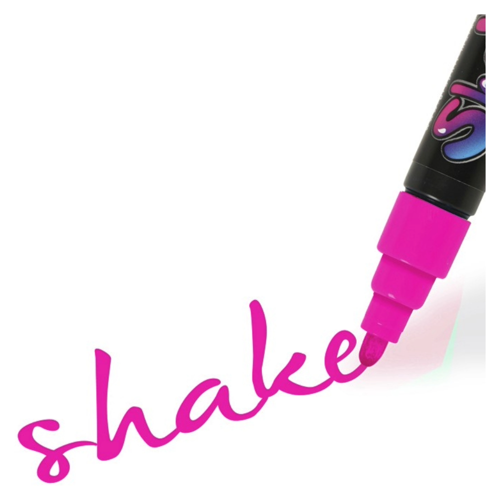 ΜΑΡΚΑΔΟΡΟΙ SHAKE MEDIUM FLUO ΡΟΖ (ΠΑΚ=6 ΤΕΜ) OZ GI30006