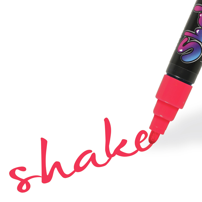 ΜΑΡΚΑΔΟΡΟΙ SHAKE MEDIUM RED (ΚΟΚΚΙΝΟ) (ΠΑΚ=6 ΤΕΜ) OZ GI35240