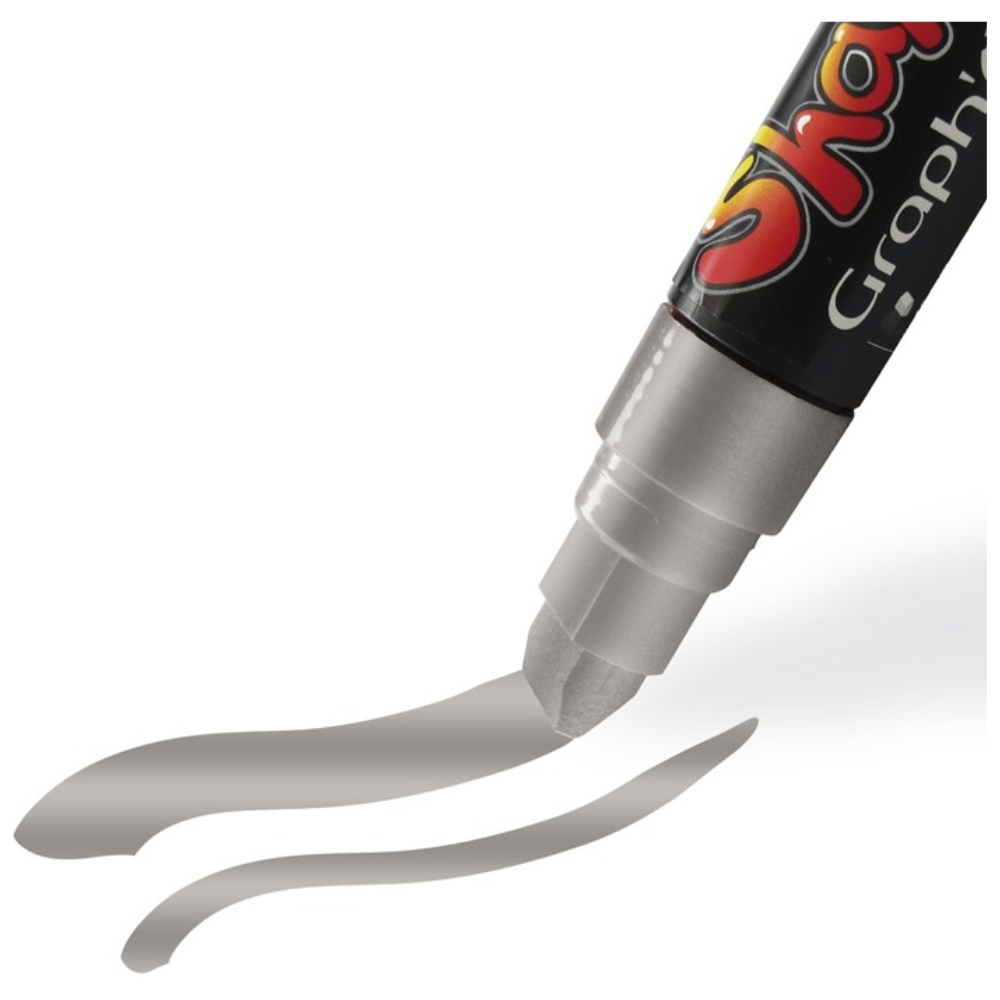 ΜΑΡΚΑΔΟΡΟΙ SHAKE XL SILVER (ΑΣΗΜΙ) (ΠΑΚ=6 ΤΕΜ) OZ GI50001