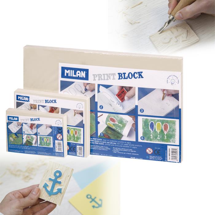 ΕΠΙΦΑΝΕΙΑ ΓΙΑ ΧΑΡΑΞΗ (ΤΕΧΝΙΚΗ LINOLEUM) MEDIUM 10 Χ 14.2 MILAN GMM101509