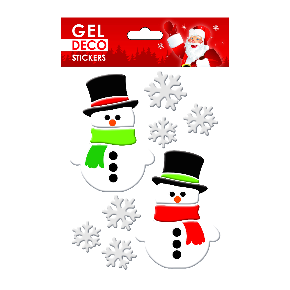 STICKERS CHRISTMAS 310-GEL 13X17CM 310574-GN74 GLOBAL GIFT
