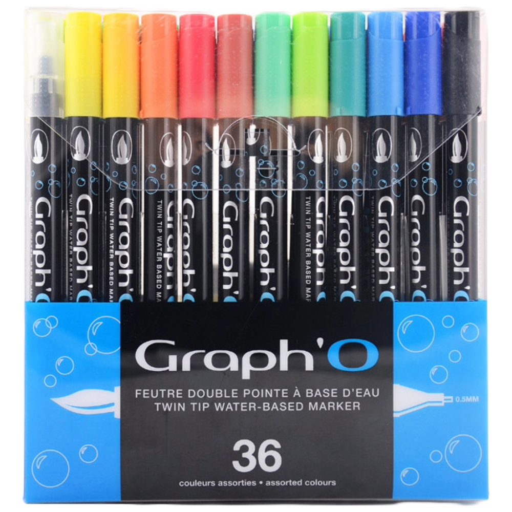 ΜΑΡΚΑΔΟΡΟΙ ΔΙΠΛΗ ΜΥΤΗ ΠΙΝΕΛΟ ΜΕ ΒΑΣΗ ΤΟ ΝΕΡΟ (ΣΕΤ 36 ΤΕΜ) OZ GO00360