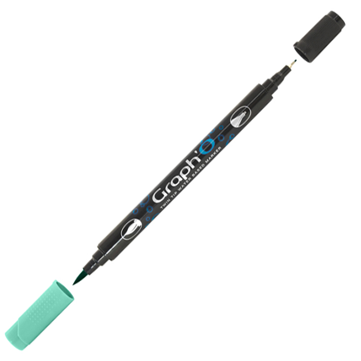 ΜΑΡΚΑΔΟΡΟΙ ΔΙΠΛΗ ΜΥΤΗ ΠΙΝΕΛΟ ΜΕ ΒΑΣΗ ΤΟ ΝΕΡΟ MINT (ΠΑΚ=6 ΤΕΜ) OZ GO07250