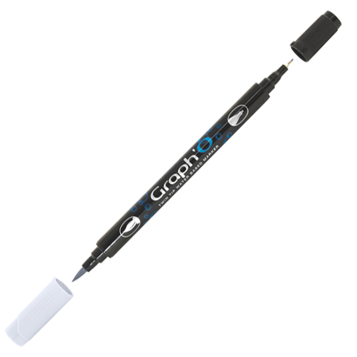 ΜΑΡΚΑΔΟΡΟΙ ΔΙΠΛΗ ΜΥΤΗ ΠΙΝΕΛΟ ΜΕ ΒΑΣΗ ΤΟ ΝΕΡΟ COOL GREY LIGHT (ΠΑΚ=6 ΤΕΜ) OZ GO09103