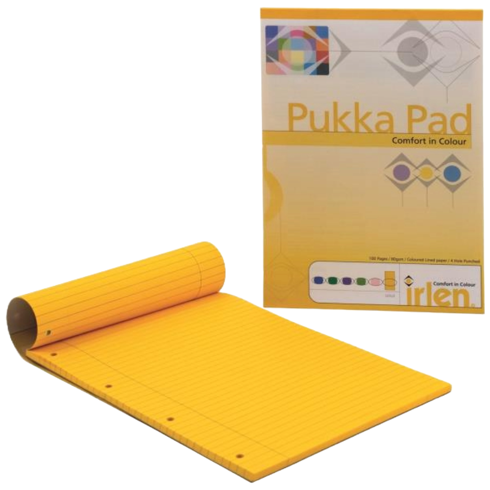ΣΗΜΕΙΩΣΕΩΝ ΜΠΛΟΚ A4 PUKKA ΧΡΩΜΑΤΙΣΤΟ (+ΤΡΥΠΕΣ+ΠΕΡΙΘΩΡΙΟ) 100ΣΕΛ. 80 GSM IRLREF-50xxxx
