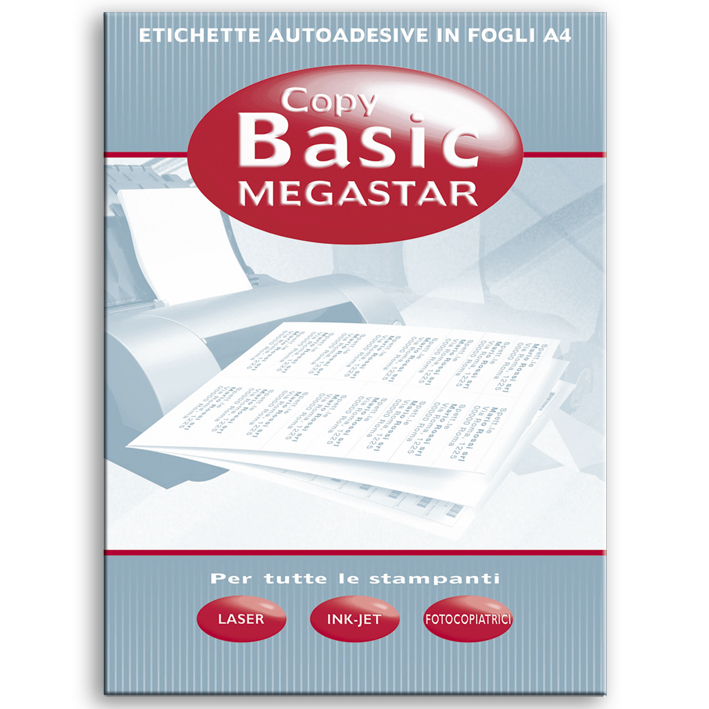 ΕΤΙΚΕΤΕΣ MEGASTAR 70X48MM 18/ΦΥΛΛΟ ΠΑΚΕΤΟ 100 ΦΥΛΛΩΝ AVERY TICO LP4MS-7048