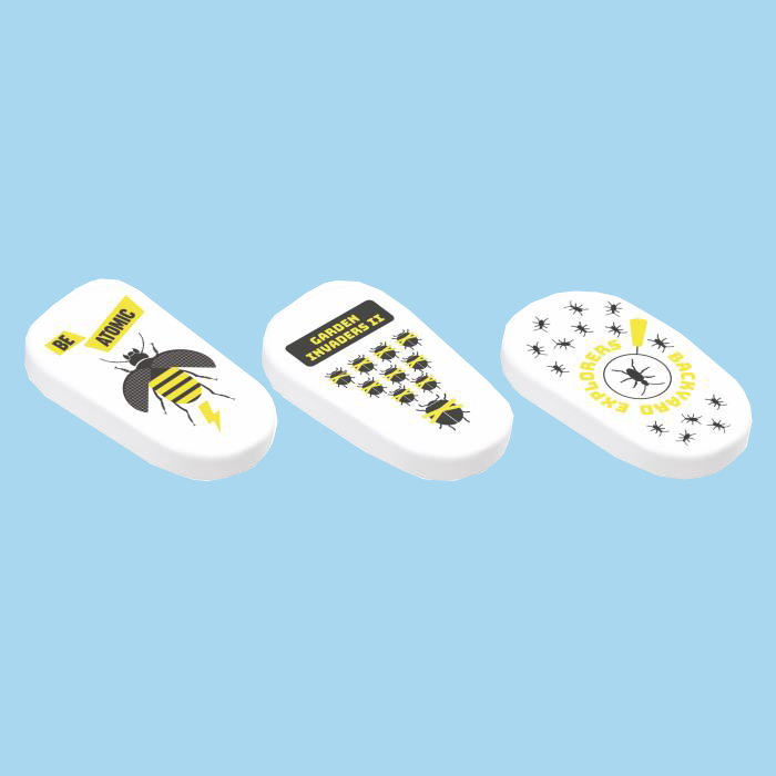 ΓΟΜΑ MILAN ΛΕΥΚΗ ΟΒΑΛ BE ATOMIC ΚΟΥΤΙ=27 ΤΕΜ.(3 ΑΣΟΡΤΙ) PNM4727