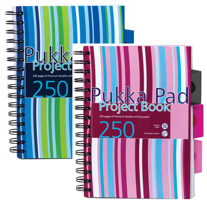 ΤΕΤΡΑΔΙΟ ΣΠΙΡΑΛ PUKKA PROBA5 Α5 3Θ. STRIPES 250ΣΕΛ. 80GSM (2 ΑΣΟΡΤΙ)