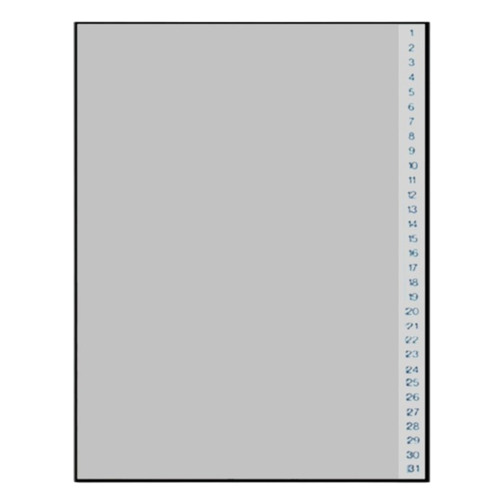 ΔΙΑΧΩΡΙΣΤΙΚΑ KANGARO A4-PP 1-31 ΑΡΙΘΜΩΝ W-431C