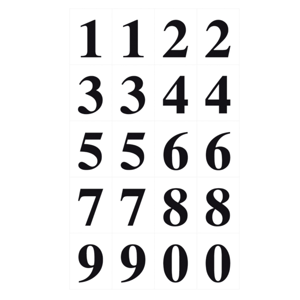 STICKERS BSB ΑΡΙΘΜΟΙ NUMBER 11-508/2 foil