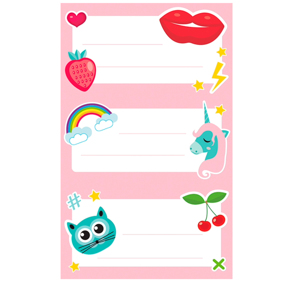 STICKERS BSB ΕΤΙΚΕΤΕΣ ΣΧΟΛΙΚΕΣ LABEL 11-657/3