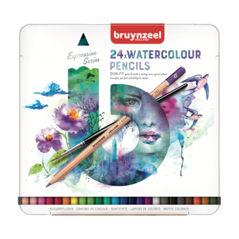 ΜΟΛΥΒΙ ΧΡΩΜΑΤΙΣΤΟ BRUYNZEEL ΣΕΤ 24 ΧΡΩΜΑΤΩΝ AQUAREL 60313024