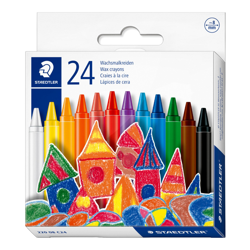 ΚΗΡΟΜΠΟΓΙΑ STAEDTLER 220-24 WAX CRAYON 24 ΧΡΩΜ. 220 08C 24