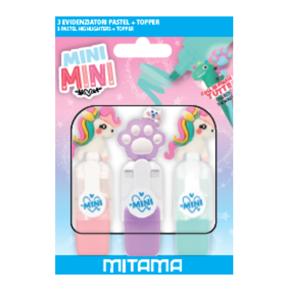 ΜΑΡΚΑΔΟΡΟΣ MITAMA ΥΠΟΓΡΑΜΜΙΣΗΣ MINI NEON ΣΕΤ 3 ΤΕΜΑΧΙΩΝ 63877