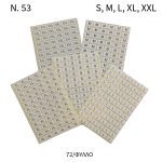 ΑΥΤΟΚΟΛΛΗΤΕΣ ΕΤΙΚΕΤΕΣ "ΜΕΓΕΘΩΝ (S/M/L/XL...)" ΠΑΚ=40 ΦΥΛΛΑ Νο53 73.53.00