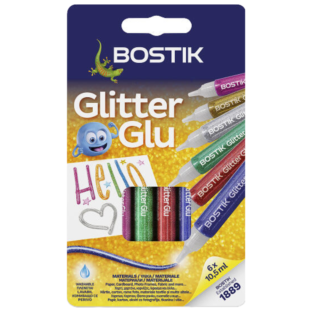 ΚΟΛΛΑ BOSTIC GLITTER GLUE 10.5ML (BLISTER 6 ΧΡΩΜΑΤΩΝ) 31058462