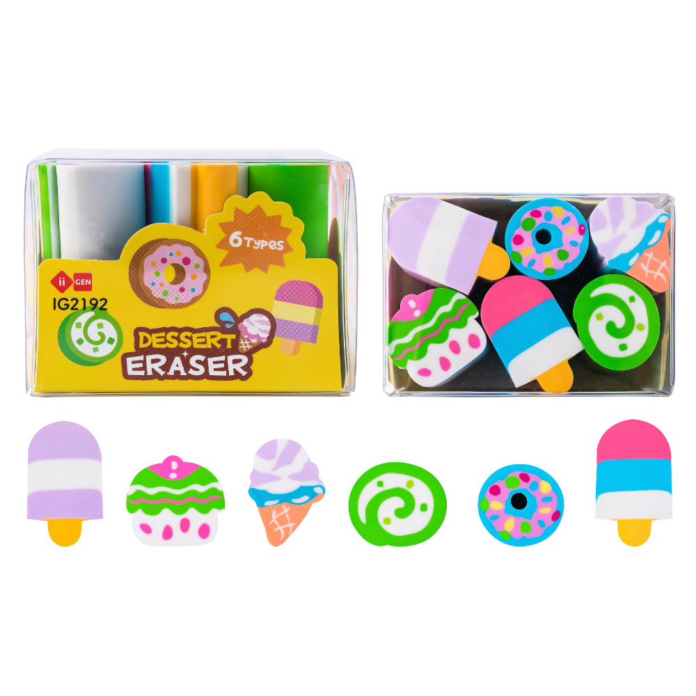 ΓΟΜΟΛΑΣΤΙΧΑ MANAL ICE CREAM (ΣΕΤ 6 ΤΕΜ) IG2192 TPR/ΕΛΑΣΤΙΚΗ (30)