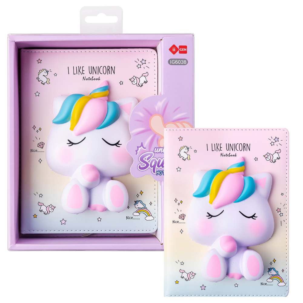 ΣΗΜΕΙΩΣΕΩΝ NOTEBOOK/DIARY MANAL SQUISHY (12x 17) IG6038 UNICORN