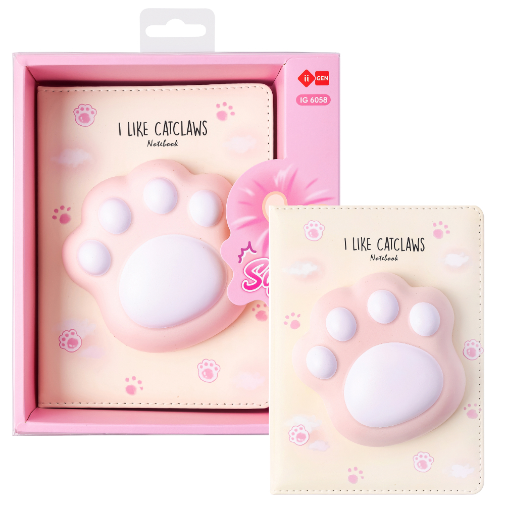 ΣΗΜΕΙΩΣΕΩΝ NOTEBOOK/DIARY MANAL SQUISHY (12x 17) IG6058 CATCLAWS