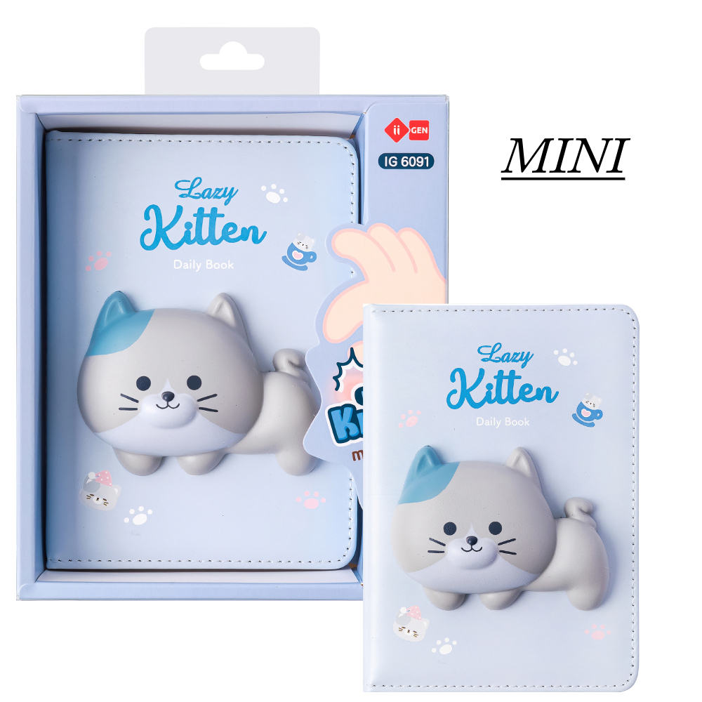 ΣΗΜΕΙΩΣΕΩΝ NOTEBOOK/DIARY MANAL SQUISHY (15x 9) MINI IG6091 CAT