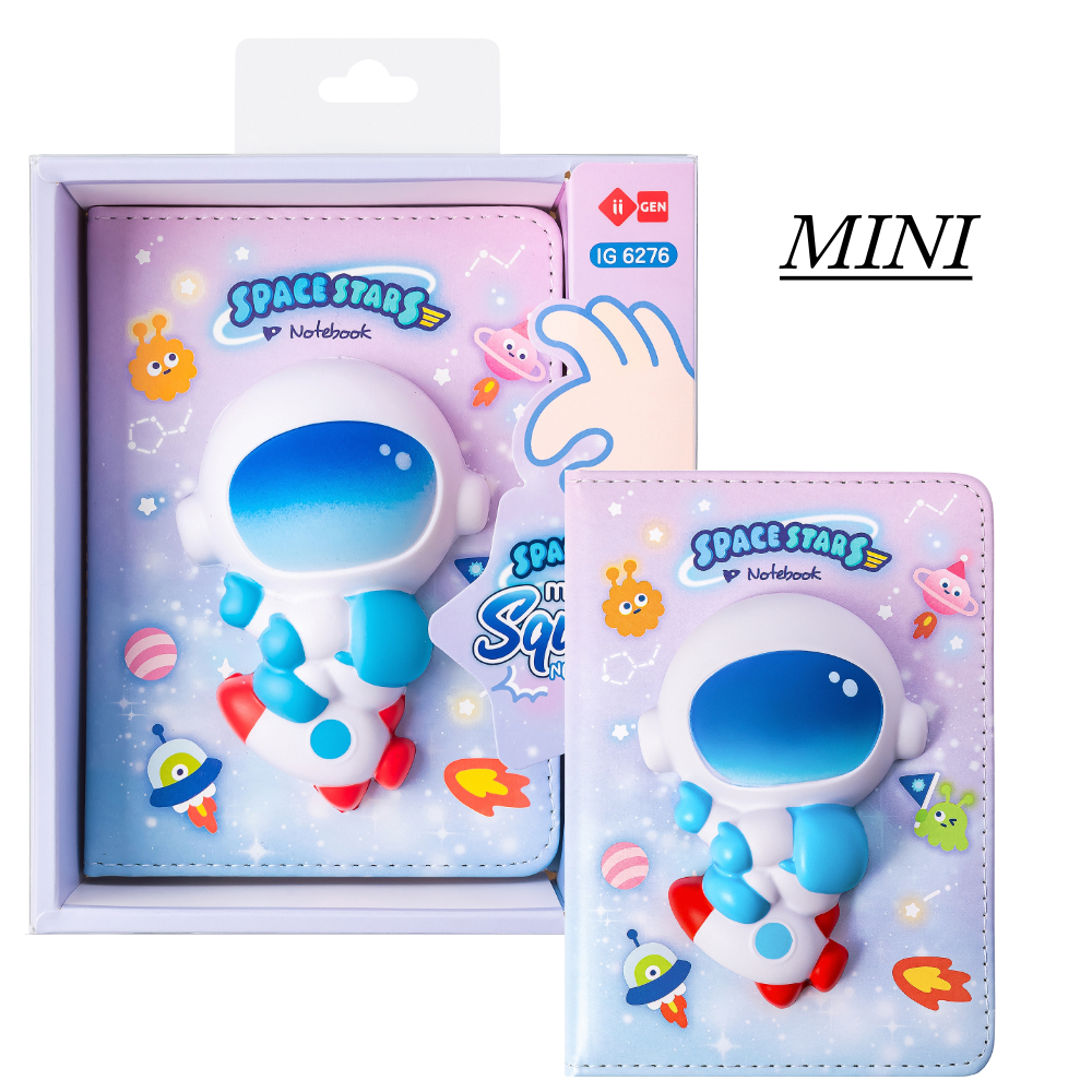 ΣΗΜΕΙΩΣΕΩΝ NOTEBOOK/DIARY MANAL SQUISHY (15x 9) MINI IG6276 SPACE