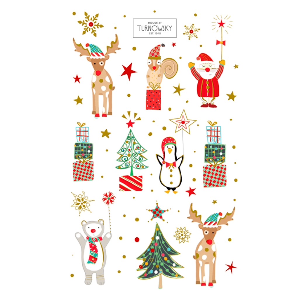 STICKERS BSB CHRISTMAS 09-509/1 gold