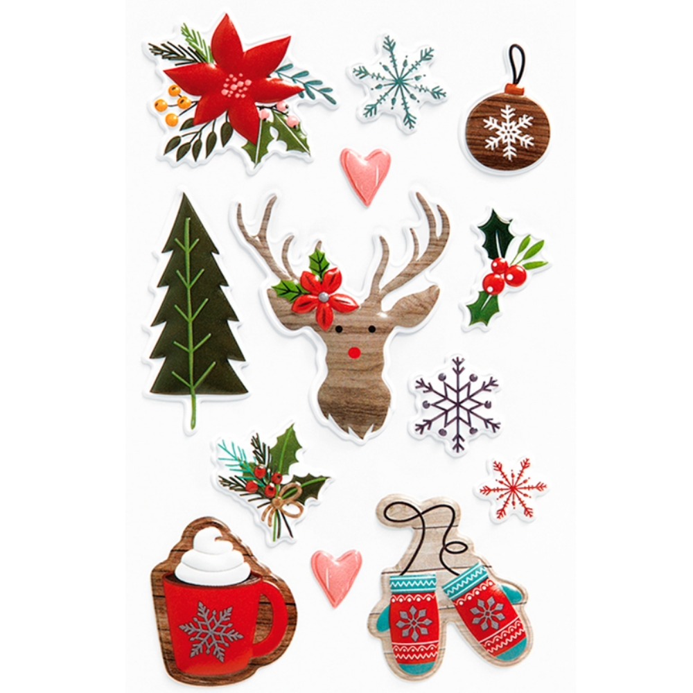 STICKERS BSB CHRISTMAS 71-062/1 metallic puffy