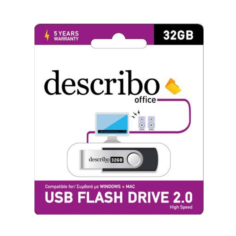 USB STICK HIGH SPEED 2.0 32GB DESCRIBO DES-432