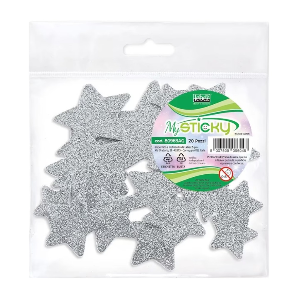 STICKERS CHRISTMAS LEBEZ ΑΦΡΩΔΗ GLITTER 20 ΤΕΜ. 14280963AG ΑΣΗΜΙ