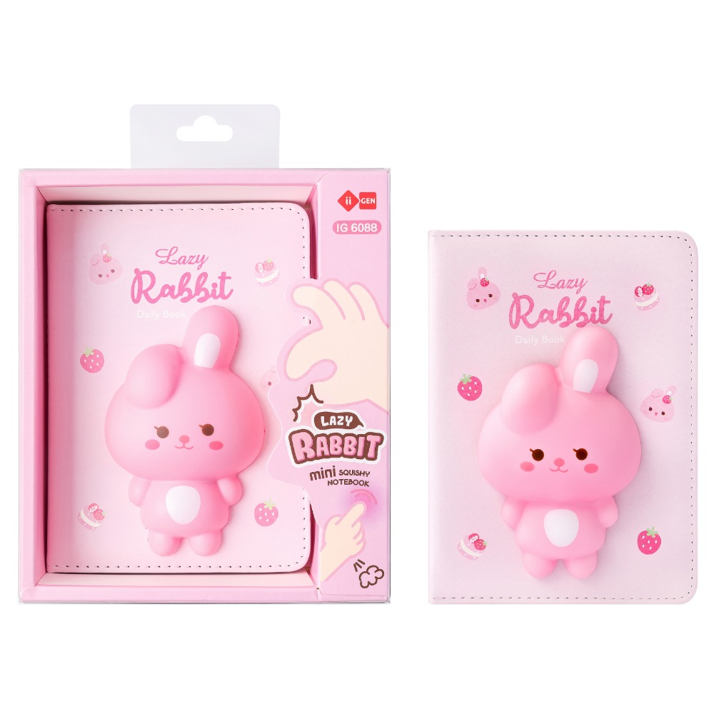 ΣΗΜΕΙΩΣΕΩΝ NOTEBOOK/DIARY MANAL SQUISHY (15x 9) MINI IG6088 RABBIT
