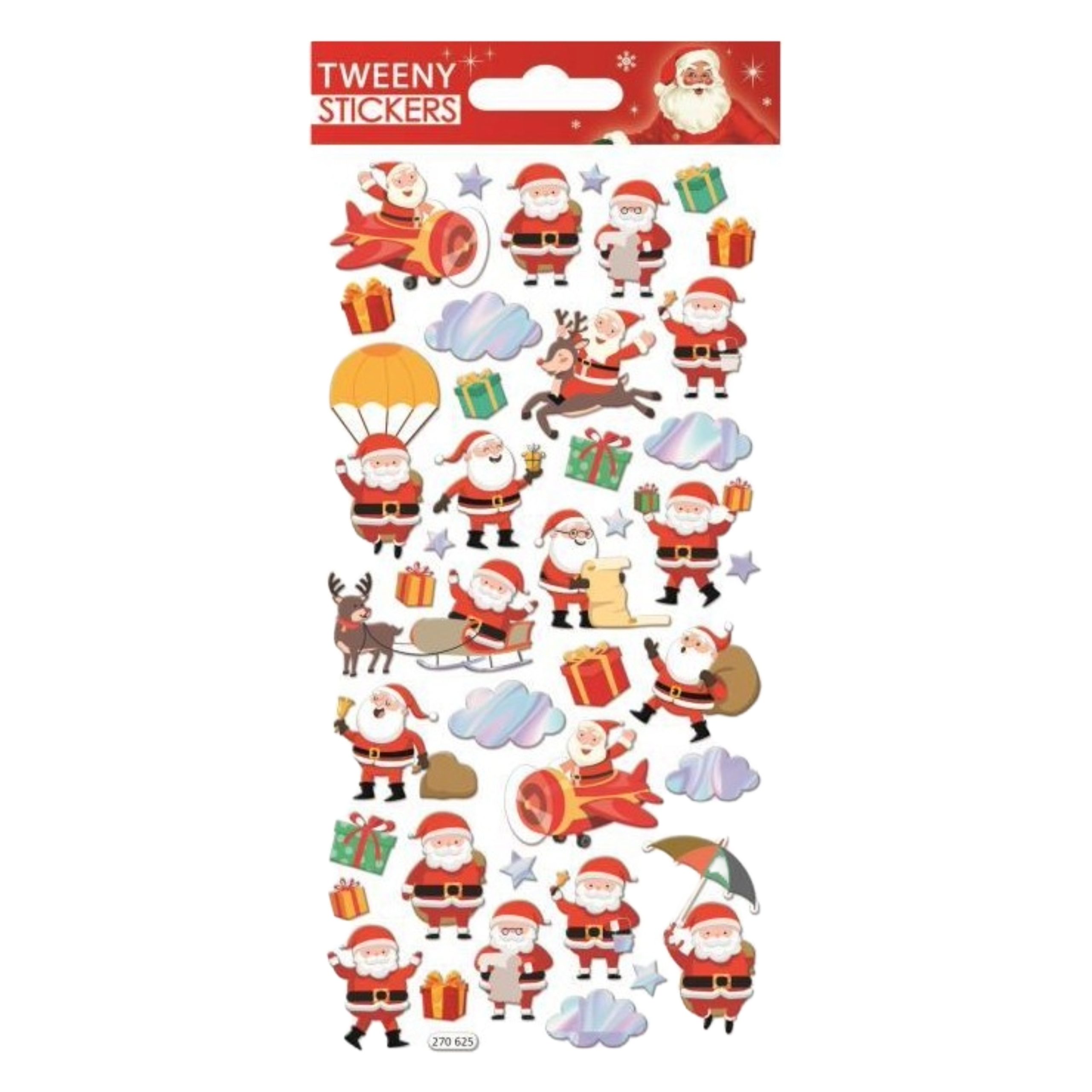 STICKERS CHRISTMAS TWENNY 9X17.5CM 270625 GLOBAL GIFT