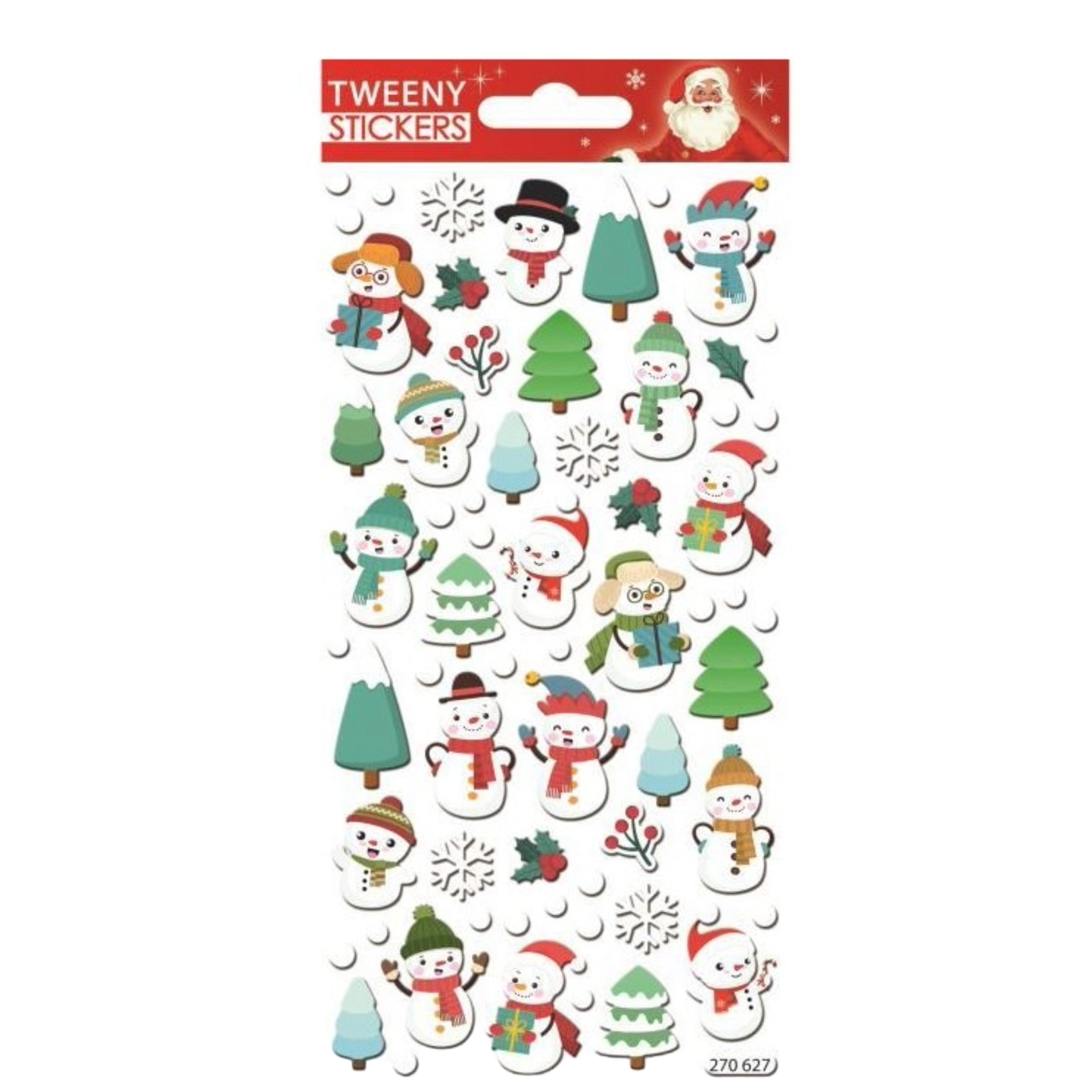 STICKERS CHRISTMAS TWENNY 9X17.5CM 270627 GLOBAL GIFT