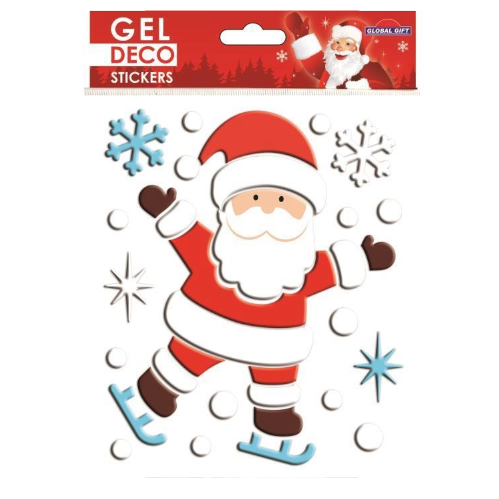 STICKERS CHRISTMAS 310-GEL 13X17CM 310509 GLOBAL GIFT