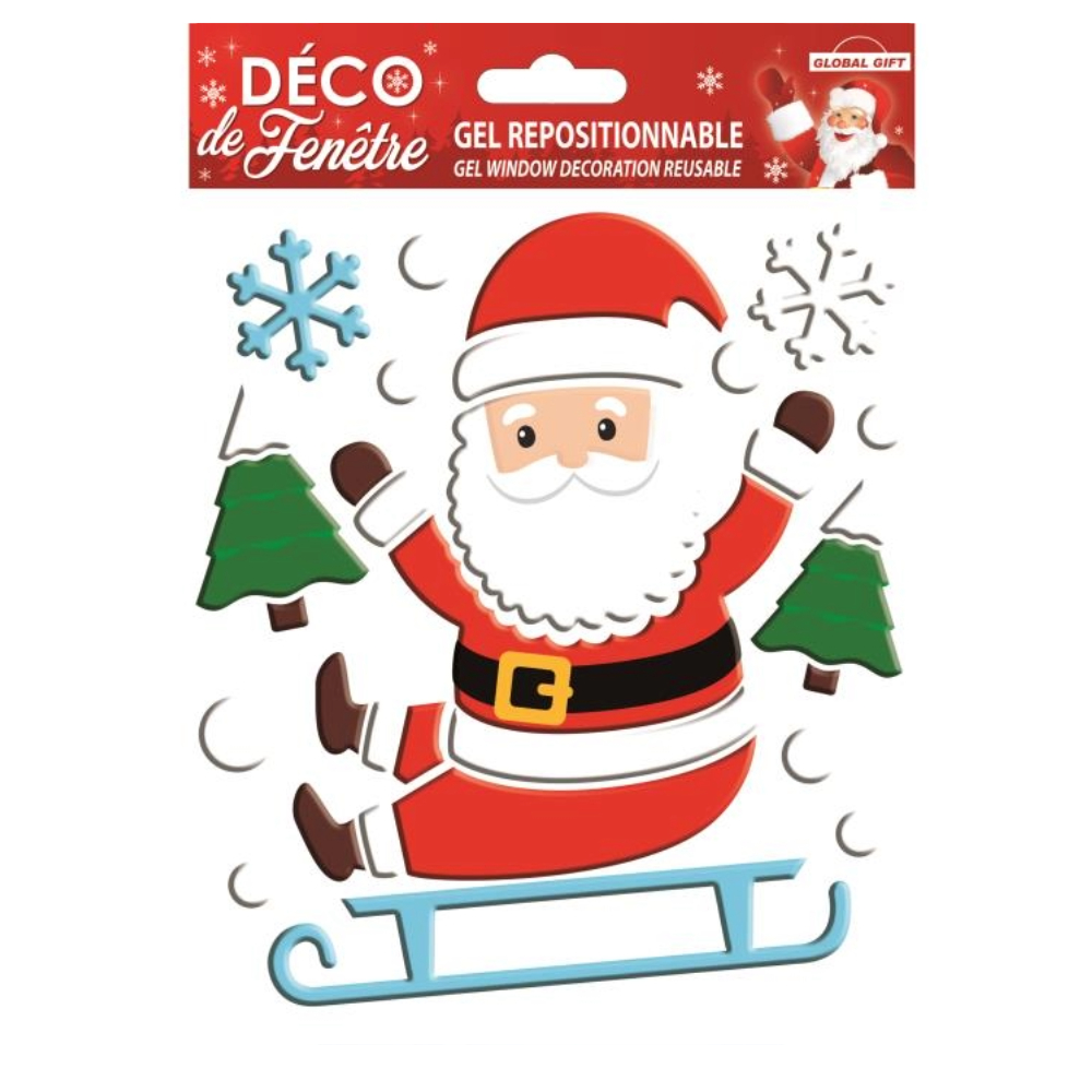 STICKERS CHRISTMAS 310-GEL 13X17CM 310519 GLOBAL GIFT