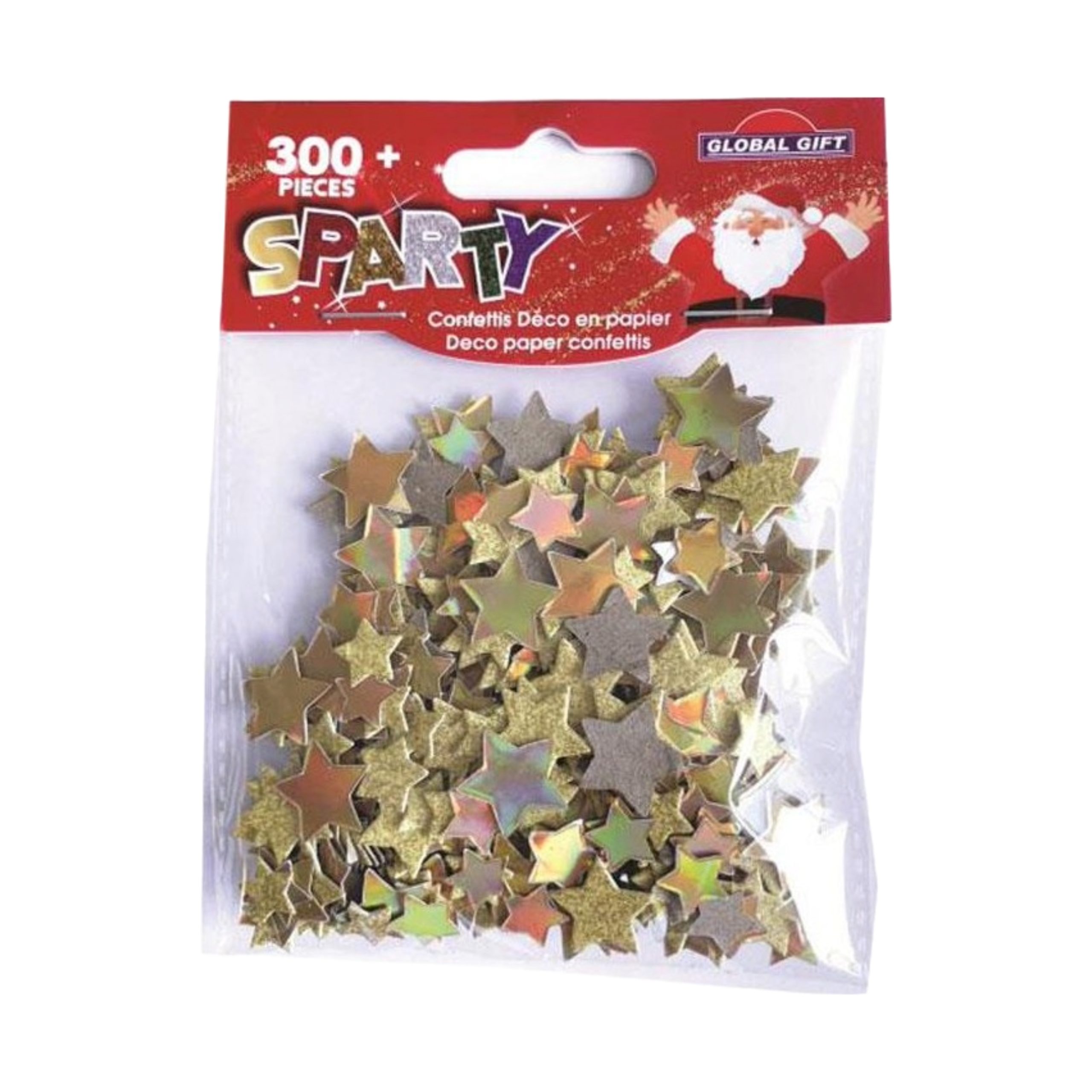 STICKERS CHRISTMAS 362-CONFETTIS 362502 GLOBAL GIFT 15GR ΑΣΤΕΡΑΚΙΑ ΧΡΥΣΑ