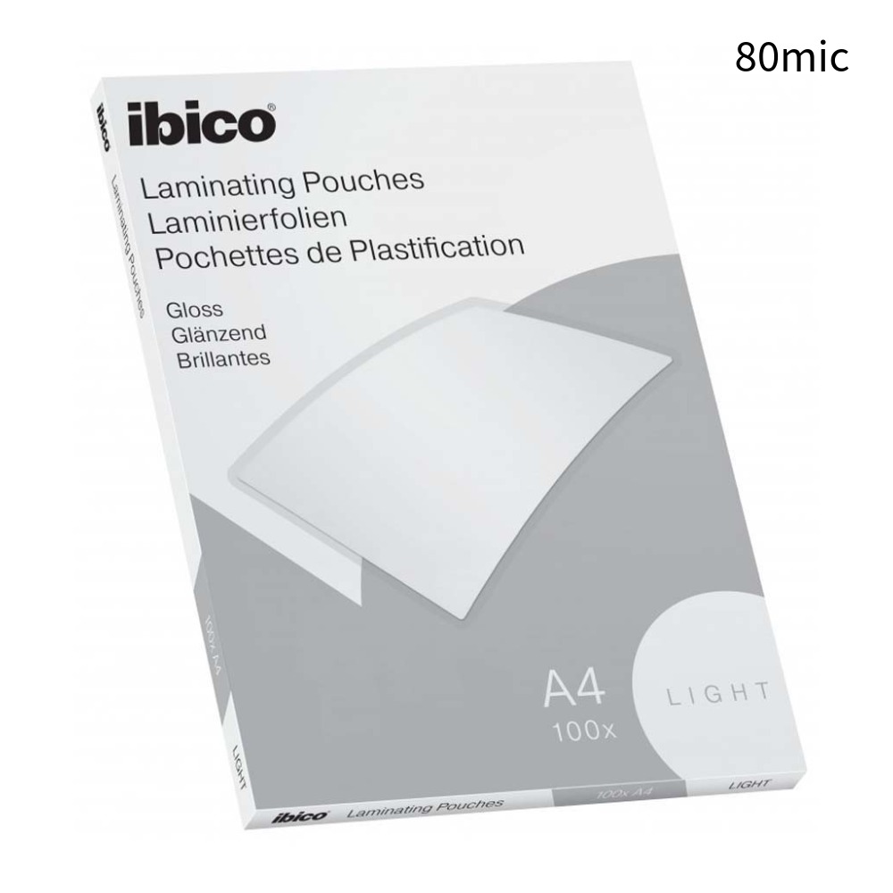 ΠΛΑΣΤΙΚΟΠΟΙΗΣΗΣ ΔΙΦΥΛΛΑ IBICO A4 80mic (ΠΑΚ=100 ΤΕΜ) 627308