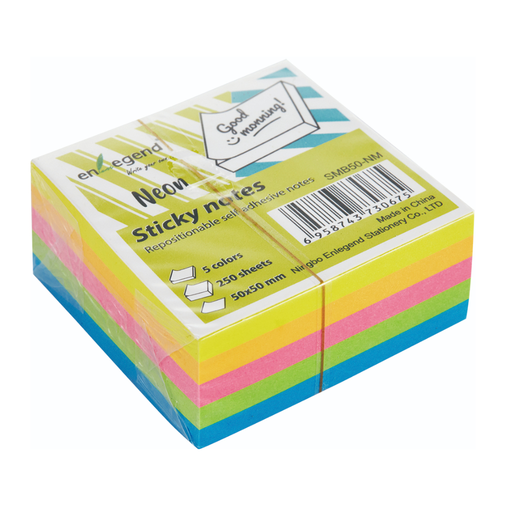 NOTES ENLEGEND ΚΥΒΟΣ 50X50 250Φ NEON ENL-SMB50-NM