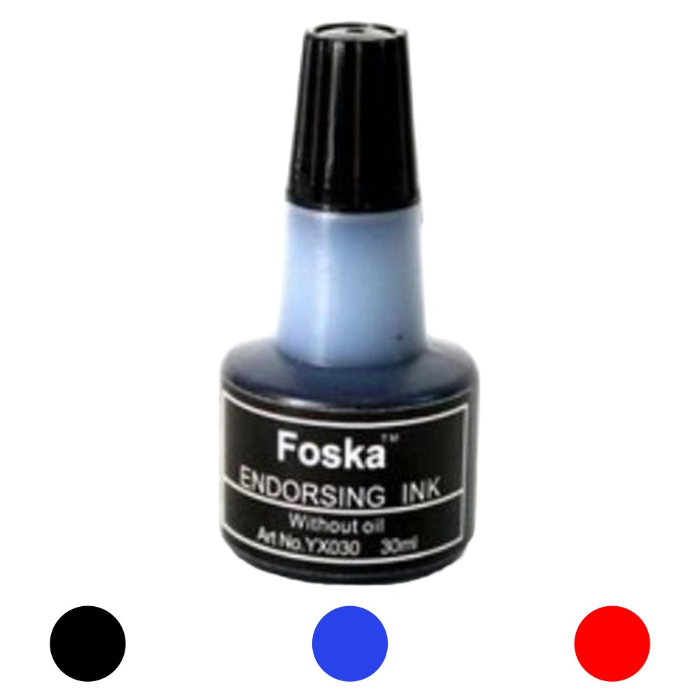 ΜΕΛΑΝΗ ΓΙΑ ΤΑΜΠΟΝ FOSKA 30ML (ΚΙΝΑΣ) 118YX030xx