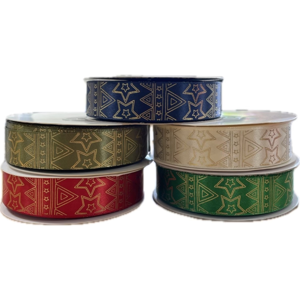 ΚΟΡΔΕΛΕΣ ΣΥΣΚΕΥΑΣΙΑΣ ΧΡΙΣΤΟΥΓΕΝΝΙΑΤΙΚΕΣ (5 ΣΧΕΔΙΑ) (25ΜΜ Χ50Μ) FLORIO 187ΚΥΣΧΑ25