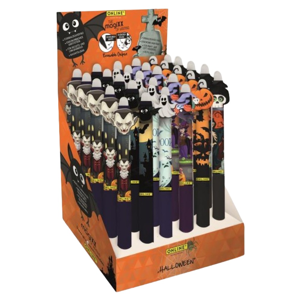 ΣΤΥΛΟ ONLINE GEL 35513-30 MAGIXX (ERASABLE)HALLOWEEN (REFILLABLE) ΣΤΑΝΤ 30 ΤΕΜ.