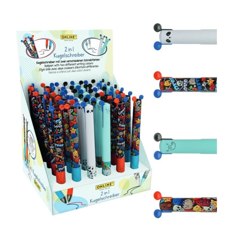 ΣΤΥΛΟ ONLINE GEL 82079-36 MAGIXX MULTIPEN (2 ΣΕ 1) (4 ΑΣΣΟΡΤΙ) ΣΤΑΝΤ 36 ΤΕΜ.