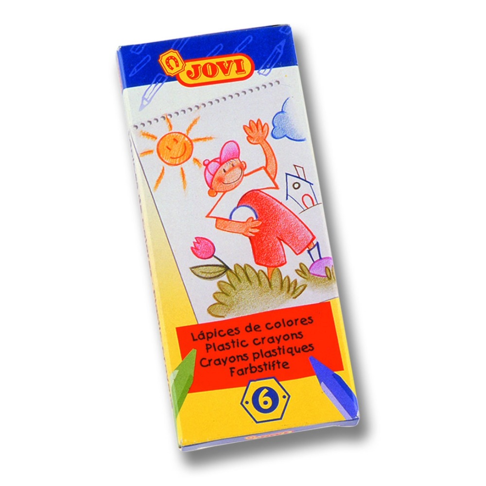 ΚΗΡΟΜΠΟΓΙΑ JΟVΙ PLASTIC CRAYON 6 ΧΡΩΜ. 906