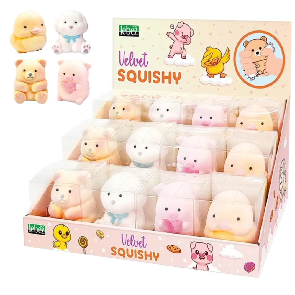 ANTISTRESS ΚΟΥΚΛΑΚΙ LEBEZ SQUISHY VELVET 14282130 (12)